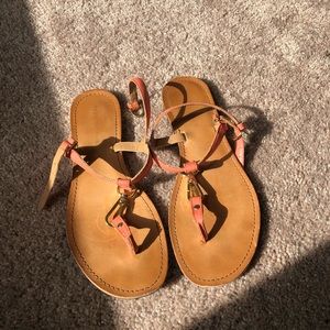 Tommy Hilfiger leather sandals.